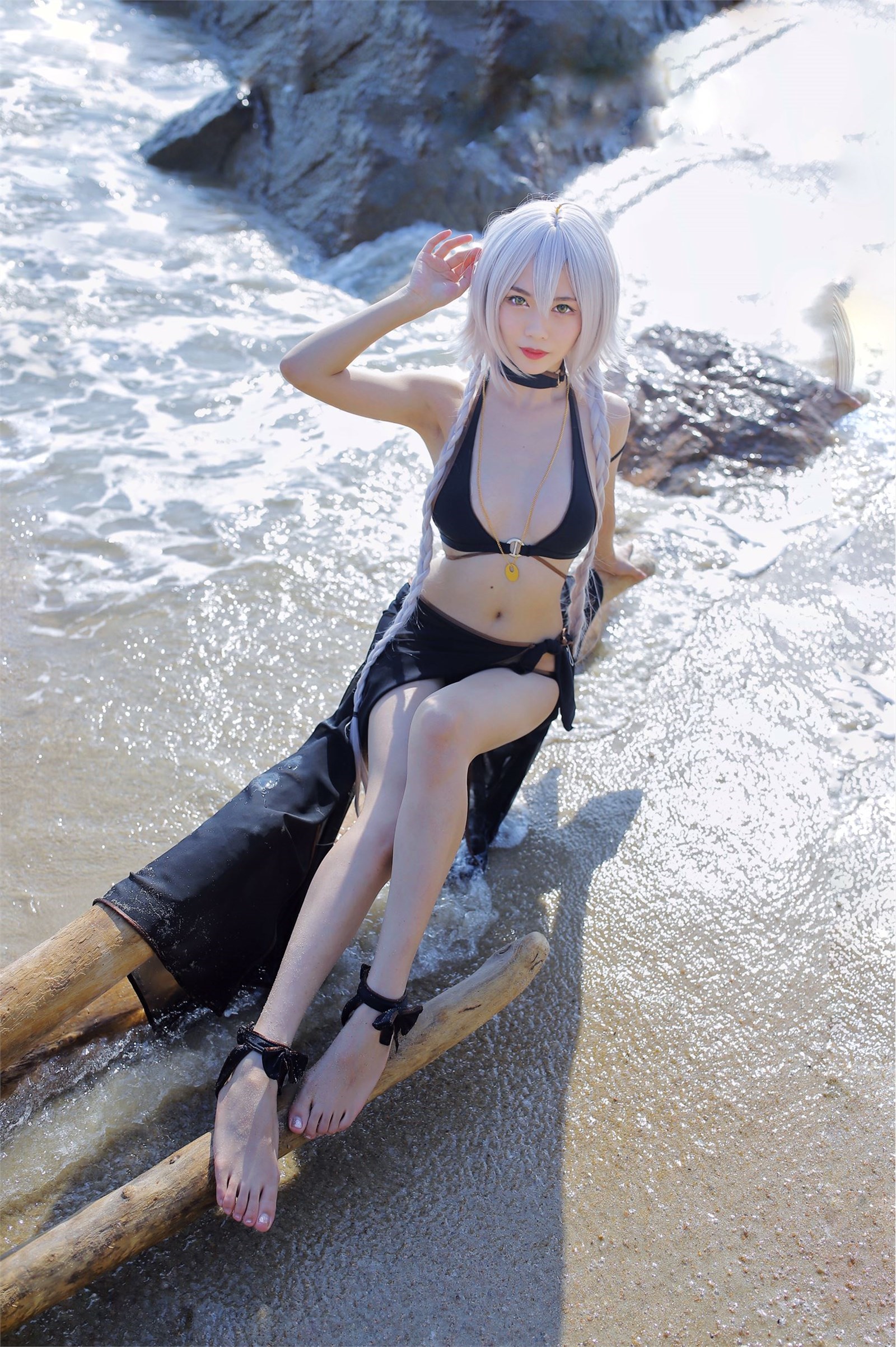 Channiang Lishi no.046 black Joan of arc swimsuit(4)